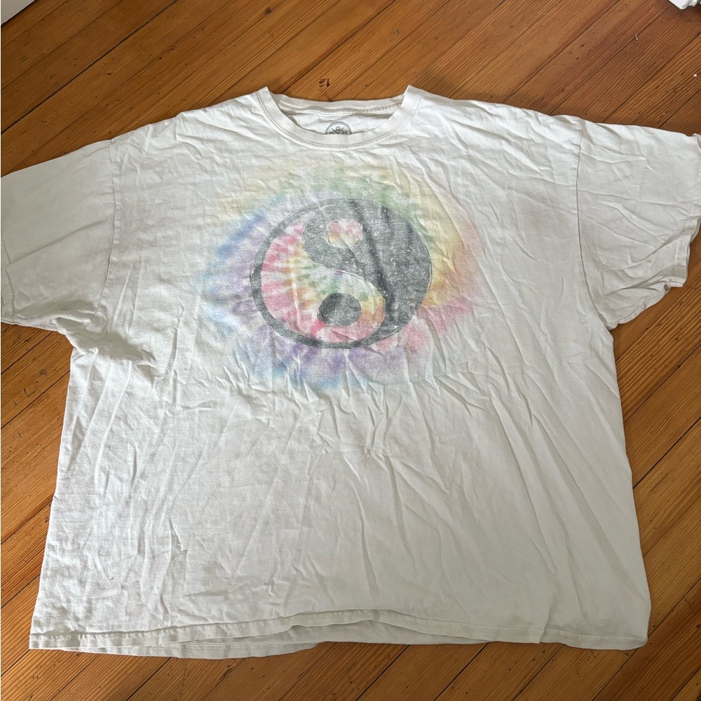 Y2K DOM White Tie Dye Tee